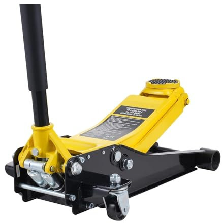XFYESL hebebühne Auto 1,5/2-Tonnen-Wagenheber mit niedrigem Profil, Hochleistungs-Eisen-Hydraulik-Rennwagenheber, hydraulischer Wagenheber rangierwagenheber(2 Tons Dual Pump)