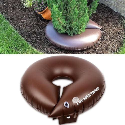 ZZXLOPEZ Bewässerungsring 55 Liter, Baumbewässerungssack, Wassersack für Bäume, PVC-Tasche langlebig & UV-beständig | Bewässerungsbeutel zur kontinuierlichen und gezielten Bewässerung von Bäumen