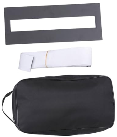 Yardwe Effektpedalhalter Set Elektrisch Gitarren Pedalboard Befestigungsrahmen Schwarz Mit Oxford Tragetasche Und Klettbändern Langlebig Praktisch Für Bühnen Und Übung