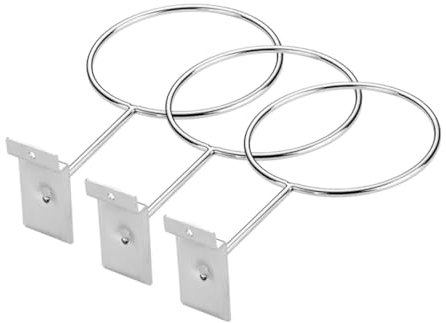 iplusmile 3Pcs Wall Mounted Ball Display Racks Durable Storage Holders for Basketball Football Volleyball Sturdy Construction for Garage Garden Kitchen Living