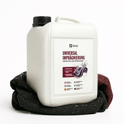 ki:ku® Imperméabilisant universel | Spray imperméabilisant pour textiles, cuir, laine, synthétique, etc. | Contre la saleté et l'humidité | Imperméable et respirant | Pour chaussures, vêtements