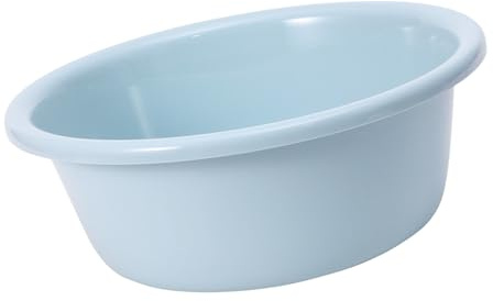 Aoresac Cuenca de Lavado de Plástico Redondo Azul de 12 Pulgadas, Liviano y Resistente, Gran Capacidad para Dormitorios en el Hogar, Publicitario, Estilo Espesado, con Alta Resistencia,