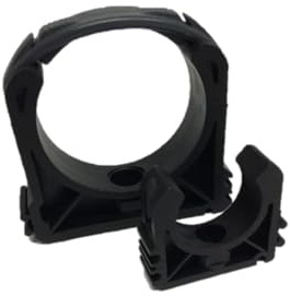 PP Rohrschelle | Clip mit Bügel | 10 Stück | Kunststoff| Rohrklemme | Rohrclip (50 mm