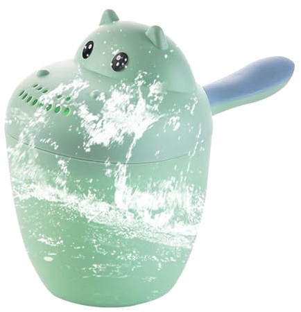 Bath Rinser | Baby Shampoo Tasse | Netter Hippopotamus -Spülen -Krug | Kinder Haarwaschmittel Wasserfall Spusher Augenschutz Dusche Spülwerkzeug Spaß Sicheres Wasser Gießen Badezubehör Für B