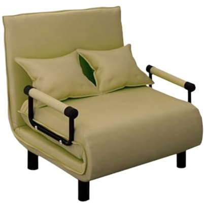 Modern Bäddsoffa, konvertibel stol Multifunktionell hopfällbar ottomansk modern gästsäng for smårumslägenhet Sovfåtölj(Green,80cm)