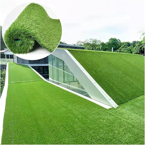 7UIYgtyO LNNNW Pelouse en Gazon Synthétique Gazon Artificiel synthétique Jardin arrière-Cour Faux Gazon Tapis 2 cm d'épaisseur(50x120cm)