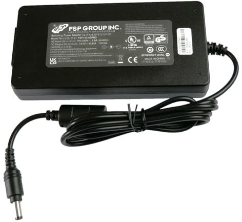 Genuine 120W Laptop Charger Compatible with Asus ADP-120ZB, ZenBook Pro, VivoBook Pro, Rog, and Many More, 19.0V 6.32A, 2.5MM/5.5MM Output Plug, Model FSP120-ABAN3 (No Power Lead)