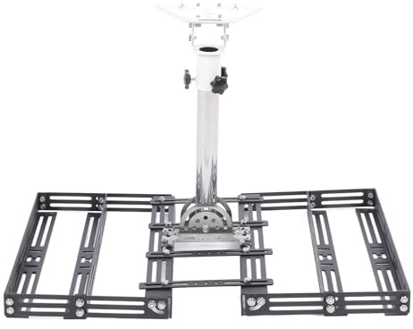 Baxnore Montaje de Techo satelital Rectangular Resistente, Giratorio de 360 ​​Grados, inclinación de 160 Grados, Kit de Montaje de Antena Ajustable para Mini Antena estándar, diseñ
