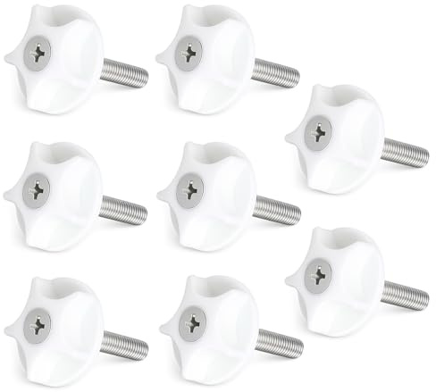 8pcs M8 Headboard Bolts - Heavy Headboard Screws and Washers for Divan Beds Ottoman Fittings, Bolt Fittings Easy Fit Strong Keep Hold Bed Firm Fixing