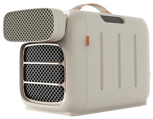 KRYANFEN Condizionatore Camper e Climatizzatore Portatile 420W Compressore 24-35dB Silenzioso per Aree 13㎡ Perfetto per Campeggio Furgoni e Piccoli Spazi Chiusi Cooling&HeatingwithSpeakerVersion-220V