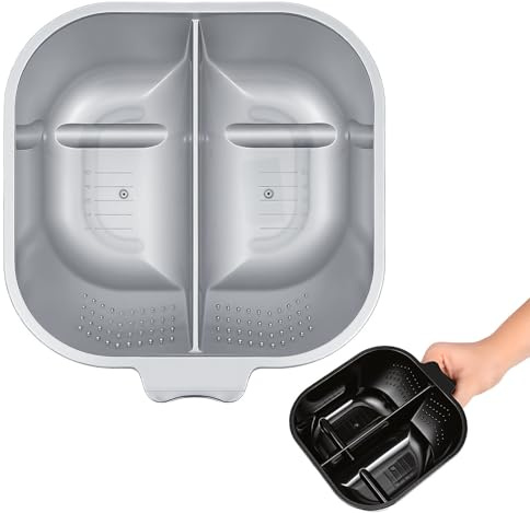 Ipetboom 2 Piezas Tazón para Tinte de Cabello de Salón y Uso Doméstico Diseño Separado y Mango Cómodo, Fabricado en Abs y Silicona, Fácil de Limpiar para Mezclar Tintes