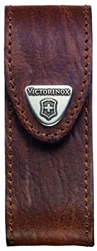 Victorinox V4.0543 4.0543 Leather-Belt Pouch for Officer’s Knife 2-4 Layers, Brown, 10 cm