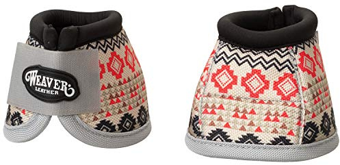 Weaver Leather Unisex-Erwachsene Ballistic No-Turn Bell Boots, Medium, Crimson Hufglocke, Karminson Aztec