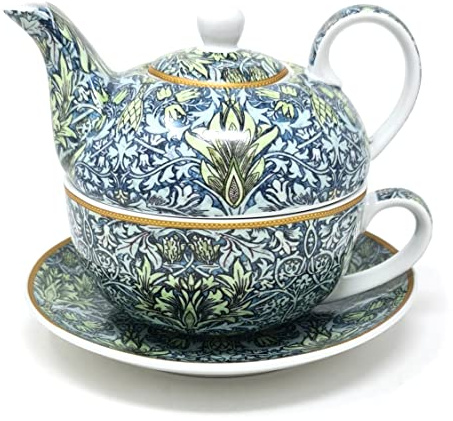 Lesser & Pavey Snakehead Tea for One with Matching Cup & Saucer | 600ml Capacity Luxury Teapot Ideal for Home, Office & Outdoor | Without Tea Strainer | Elegant Gift Alternative to Glass Tea Pot