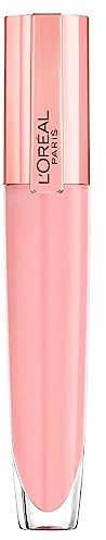 L'Oréal Paris Glänzender Lipgloss für maximales Volumen, Pflegende Wirkung, Mit Hyaluronsäure und Kollagen-AS-Fragmenten, Glow Paradise Brilliant Signature Plump-in-Gloss, Nr. 402 I Soar