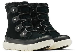 Sorel Femme Explorer Joan Wp Bottes, Black Fawn Explorer 2 Joan Faux Fur, 36.5 EU
