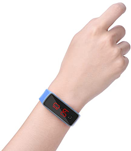 Orologio LED Sportivo con Cinturino in Silicone Orologio da Polso Digitale con Display Elettronico da 12 Ore per lo Sport, la Corsa Notturna, L'abbigliamento Casual