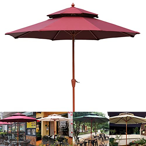 Sonnenschirm für den Garten, Sonnenschirm für die Terrasse im Freien, Sonnenschirm für den Strand im Freien, Sonnenschirm für den Außenbereich, mit Kurbel, für Garten-Billardtisch-Sonnenschirm, ohne