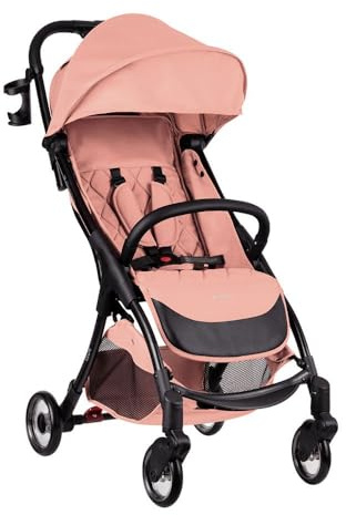 Kikka Boo Passeggino Cloe Telaio alluminio Pieghevole Portabicchieri fino a 22 kg, Rosa
