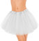 WLLHYF Tutu-Rock, 3-lagig Tüll Pailletten Stern Ballett Tanzröcke Prinzessin Party Kostüm Tutu Festliches Party-Kostüm für Mädchen, Damen, Kind, Weihnachten, Geburtstag(Weiß,40cm)