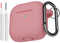 KOKOKA Case Cover Compatible for AirPods 4th Generation with Cleaner Kit, Soft Silicone Full Body Shock Absorbing Protective Case for Airpods 4 2024 with Cleaning Pen & Carabiner, Bean Pink