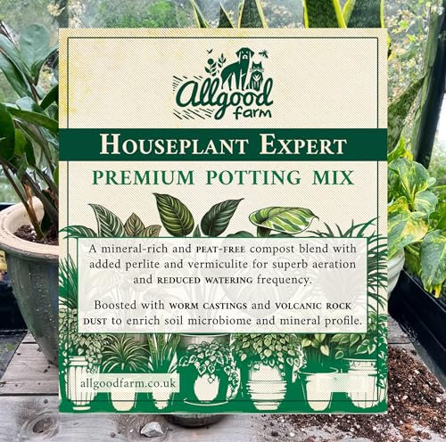 Allgood Farm All-Purpose Houseplant Soil - Expert Basic Potting Soil Mix for Indoor Plants (5 Litres)