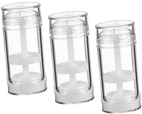 Beaupretty Tubos Vacíos Para Desodorante 3 Piezas, 15 G, Plástico Transparente, Recargables, Portátiles Para Viaje y Uso Personal, Dispensadores Prácticos