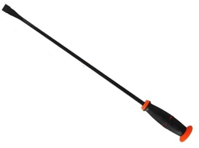 WJIAYAO Crowbars 2PCS Heavy Duty Pry Bar with Angled Tip Protective Hammer Strike Cap(24 In Pry Bar)