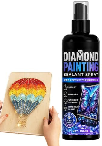 Ädelstensmålning Tätning 100 ml Transparent och Snabbtorkande | Permanent Vidhäftning Gem Art Lim för Pussel, Konstverk, -själv-projekt, Pyssel och