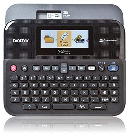 Brother PT-D600VP Professionelles Beschriftungsgerät für das Büro (für 3,5 bis 24 mm breite TZe-Schriftbänder, Thermotransfer-Druckverfahren), schwarz