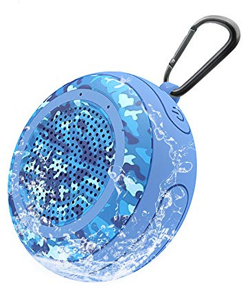 CYBORIS IPX7 Waterproof Outdoor Bluetooth Speaker Swimming Pool Floating Portable Mini Speakers Wireless with Microphone for Beach, Bathroom, Home, Shower (Blue)