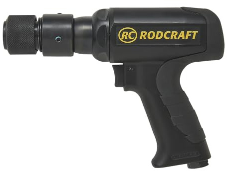 Rodcraft RC5185 Druckluft-Meißelhammer, vibrationsgedämpft | 9 J Schlagkraft, 3000 Schläge/min und nur 1,7 kg Gewicht. Für hohen Arbeitskomfort bei Dauerbetrieb