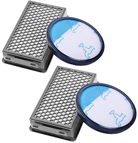 Awinker 2 Filtro de Espuma y 2 Filtro HEPA para Aspiradoras Rowenta ZR005901 Compact Power Cyclonic RO3753EA, O3718EA, RO3724EA, RO3731EA, RO3753EA, RO3786EA, RO3798EA Tefal