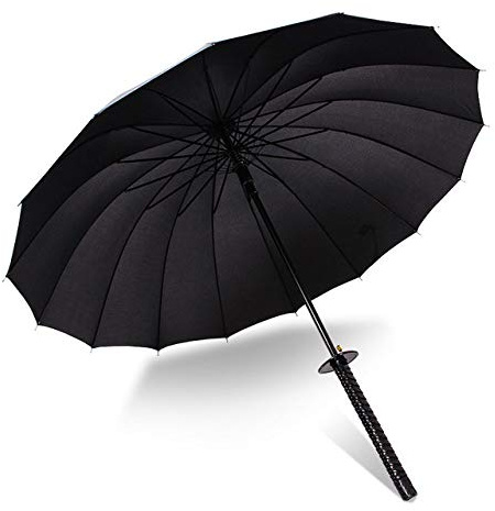 SYLLYS paraply samuraj svärd paraply män kvalitet stark vindtät Big Umbrella Cane Long Handle