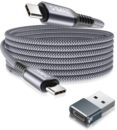 BASESAILOR iPad Mini 7 Charger Cable 3M,USB C to USB C Cord 100W with USB Adapter,Fast Power Delivery Charging Lead for Apple iPhone 16 15 Pro Max Plus,iPad 10/10th Air 4th 5th Generation,AirPods 4
