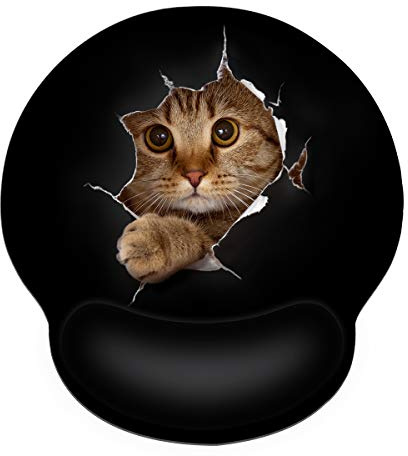 CHUQING Mauspad mit Gelkissen Mousepad Ergonomisch mit Handauflage | Ergonomisches Mauspad mit Gel Handauflage, rutschfestes Mousepad mit Motiv für komfortables Arbeiten