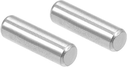 PATIKIL 3x10mm Tassello Perno, 50pz 304 Acciaio Inox Acciaio Cilindrica Perno，Spina Centraggio Perno di Supporto in Metallo, Argento Tono