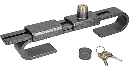 Lucchetto antifurto con blocco Falleba regolabile da 220 a 430 mm. (38 mm.) Serratura porte Camion per contenitori, semirimorchi con Fallebas. Acciaio temprato
