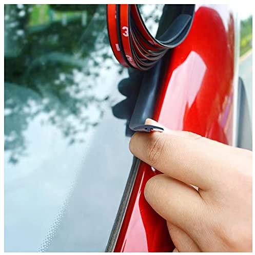 Cuttable T-Car Sunroof Cover Seal Rubber Trim,Dust Proof&Weather Stripping for Windshield,Tailgate Adhesive Rubber Seal Strip (19mm×16Ft)