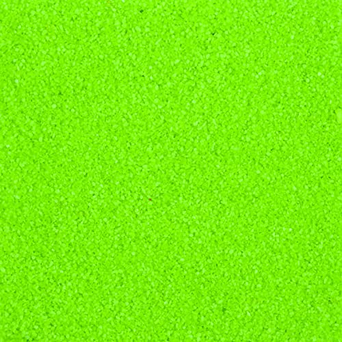 FARBSAND Dekosand. Bunter farbiger Bastelsand Sand 1 kg NEON GRÜN apfelgrün