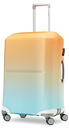Samsonite Bedruckte Gepäckabdeckung, Blau/Orange Ombré, M, Bedruckte Gepäckabdeckung