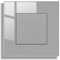 JIMEIDA Lichtschalter Grau Unterputz 1 Fach 1 Weg Glas Lichtschalter Taste Schalter Wandschalter Kristall Kippschalter 86 * 86MM,10 Amp,250 V