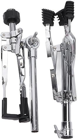 AONYAYBM Snare-Drum-Ständer-Set, Stativ-Snare-Ständer, Passend für 10 Bis 14 Zoll Snare Drum, Hervorragende Tragfähigkeit, Höhenverstellbar von 14,5 Bis 23 Zoll, Leichter Tragbarer Stativ-Snare-Stände