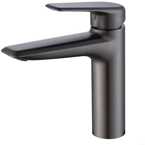 Bathroom Basin Faucet, Household Stainless Steel Undercounter Basin Bathroom Cabinet Hot and Cold Pull-out Mixing Faucet Washbasin Aplash-Proof Faucet(grey)