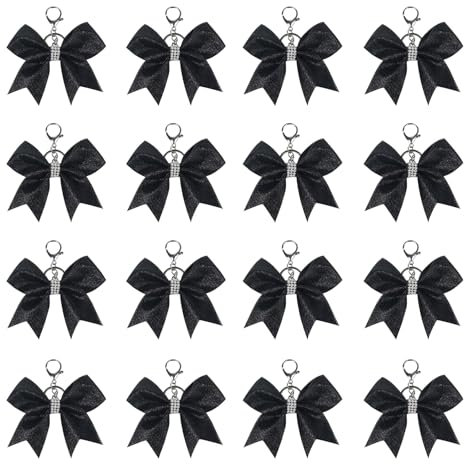 BWANGIAO Modischer Cheerleading-Schlüsselanhänger mit Schleife, tragbarer Schlüsselanhänger mit Schleife, Accessoire, einzigartiger Anhänger mit Schleife für Cheerleading-Enthusiasten
