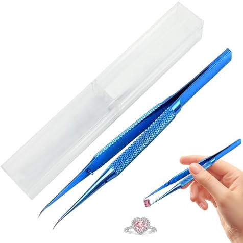 ycezw Pinze sottili Precisione, Pinze appuntite,Pinze non magnetiche con punta appuntita con scatola di immagazzinaggio | Pinze a punta fine da 5,5 pollici di precisione per elettronica, lavori di