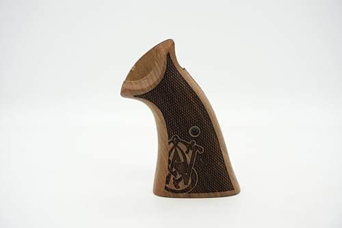 Deep Grips Marque Smith Wesson K/L - Poignées en Noyer compatibles avec Le Cadre carré
