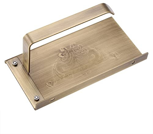 Antiker Papierhalter aus Messing für Toilette, Badezimmer, Telefonregal, Wandmontage, Elegantes Premium-Design, Einfache Installation (Antiquität)