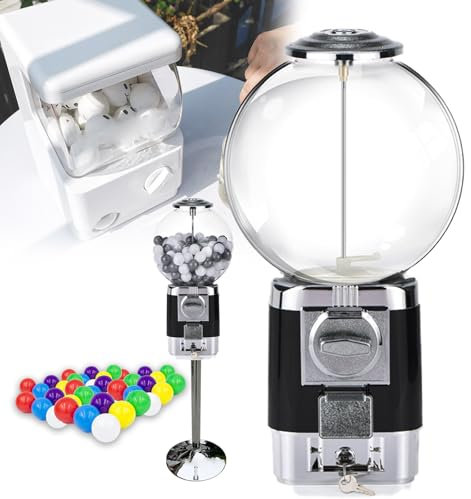 HSSMEUR Coffee Pod Holder,No Need To Insert Coins/240 3.2cm Capsules,Commercial Coin Gumball Machine,For Business&Home
