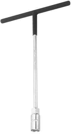 QUARKZMAN 14mm T-Griff Steckschlüssel CR-V Stahl Metrischer 6-Punkt-Sechskant Rutschfestem T-Form-Schlüssel für Motorrad Fahrrad Auto Reparatur